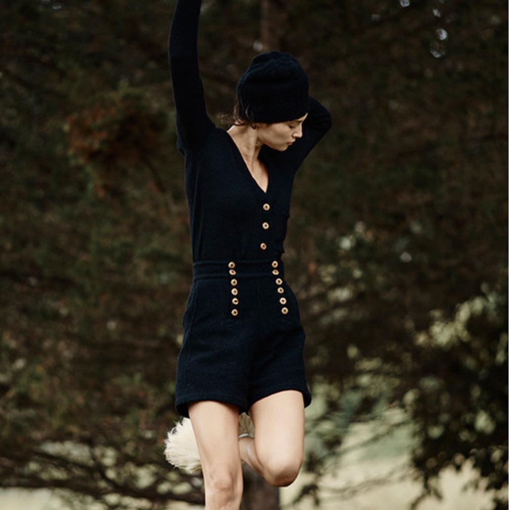 Electric Feathers Silk Noil Dress Sailor Shorts S 4 6